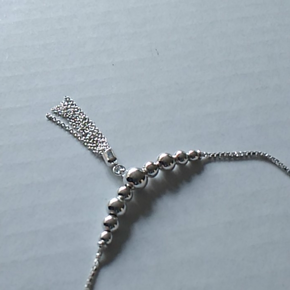 Sterling silver adjustable bracelet - Picture 2 of 3